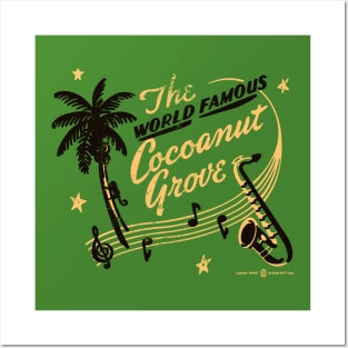 Vintage World Famous Cocoanut Grove Los Angeles Posters and Art
